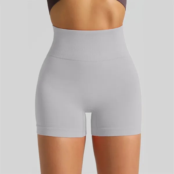 Seamless Athletic Yoga Shorts - Seamless Athletic Yoga Shorts - Image 2 of 6