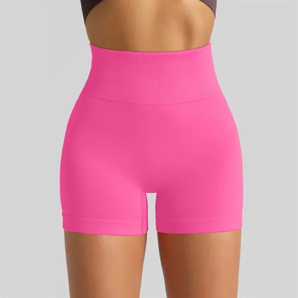 Seamless Athletic Yoga Shorts - Seamless Athletic Yoga Shorts - Image 3 of 6