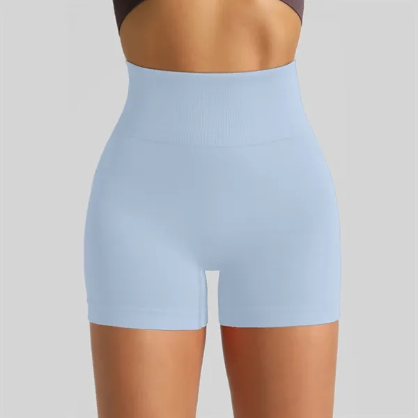 Seamless Athletic Yoga Shorts - Seamless Athletic Yoga Shorts - Image 4 of 6