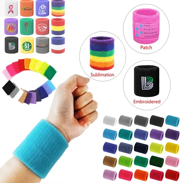 Absorbent and Breathable Wrist Sweatband - Absorbent and Breathable Wrist Sweatband - Image 0 of 3
