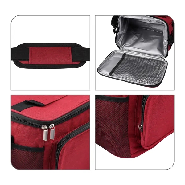 10L Insulated Cooler Bag for Lunch W/ Shoulder Strap&Handles - 10L Insulated Cooler Bag for Lunch W/ Shoulder Strap&Handles - Image 2 of 4