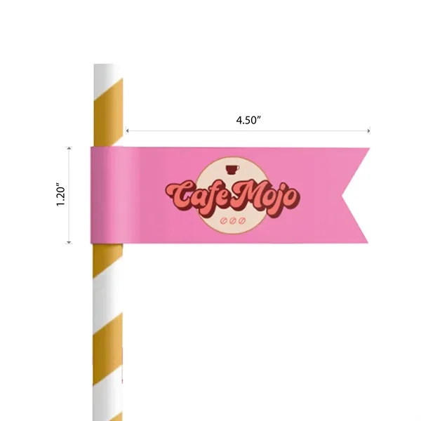 Straw Toothpick Flags Style C - 1.2" x 4.5" - Straw Toothpick Flags Style C - 1.2" x 4.5" - Image 1 of 4