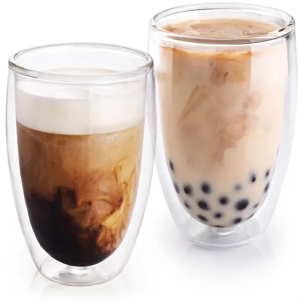 Double Walled Glasses with lid Noble Robust Borosilicate - Double Walled Glasses with lid Noble Robust Borosilicate - Image 5 of 6