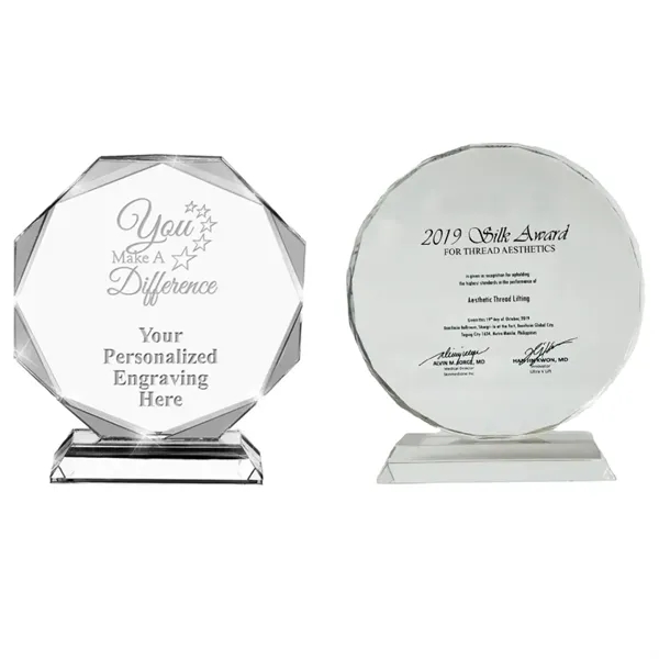 Crystal Transparent Award Trophy - Crystal Transparent Award Trophy - Image 0 of 5