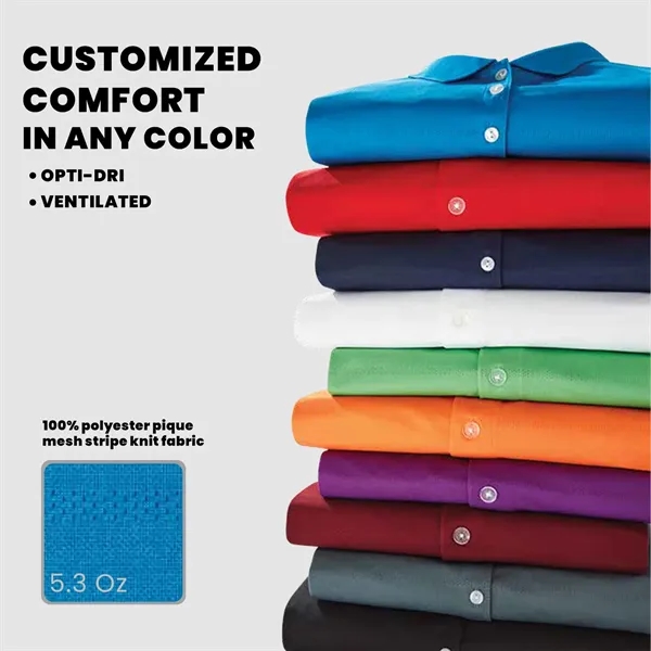 Callaway® Vent Moisture Wicking Men's Golf Polo Shirt - Callaway® Vent Moisture Wicking Men's Golf Polo Shirt - Image 2 of 13