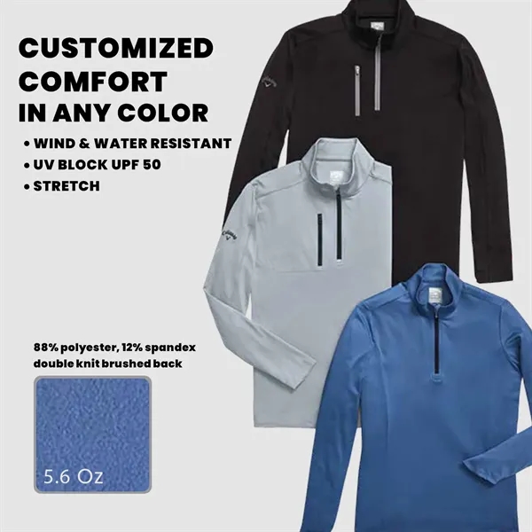 Callaway® Wind &Water Resistant Women's Quarter Zip Pullover - Callaway® Wind &Water Resistant Women's Quarter Zip Pullover - Image 2 of 7