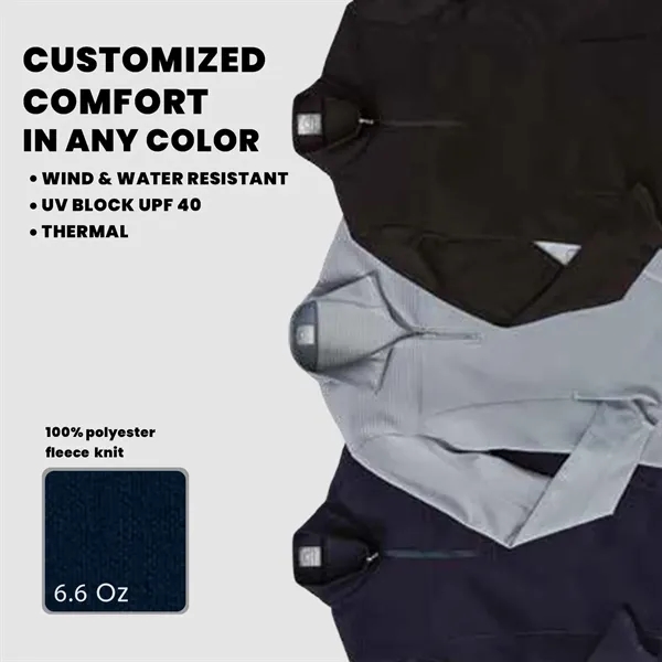 Callaway® Ottoman Men's Golf Quarter-Zip Fleece Pullover - Callaway® Ottoman Men's Golf Quarter-Zip Fleece Pullover - Image 2 of 8