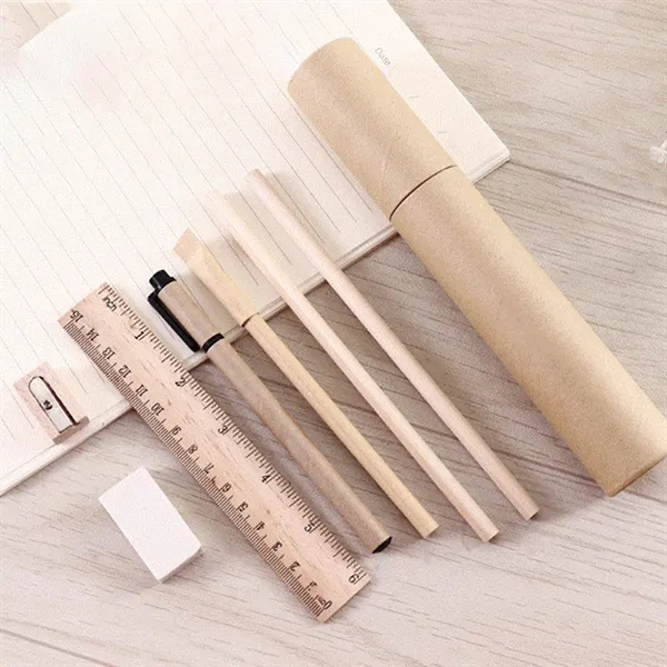 Eco-Friendly Wooden Stationery Set - Eco-Friendly Wooden Stationery Set - Image 3 of 4