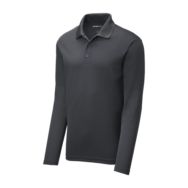 Sport-Tek PosiCharge RacerMesh Long Sleeve Polo. - Sport-Tek PosiCharge RacerMesh Long Sleeve Polo. - Image 8 of 39