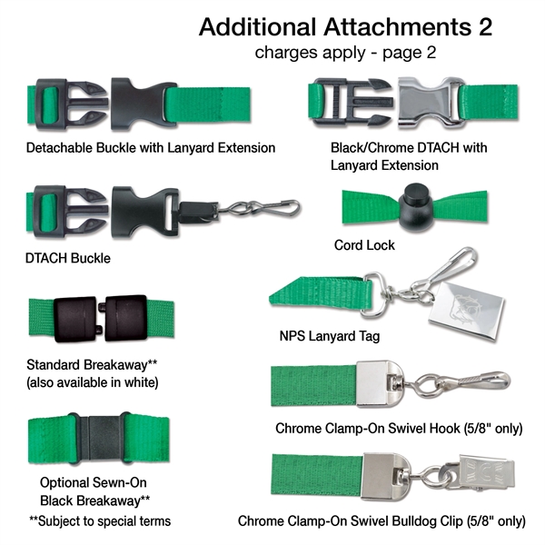 3/4" Event-Style Custom Dye-Sublimated Lanyard/Mask Holder - 3/4" Event-Style Custom Dye-Sublimated Lanyard/Mask Holder - Image 5 of 7