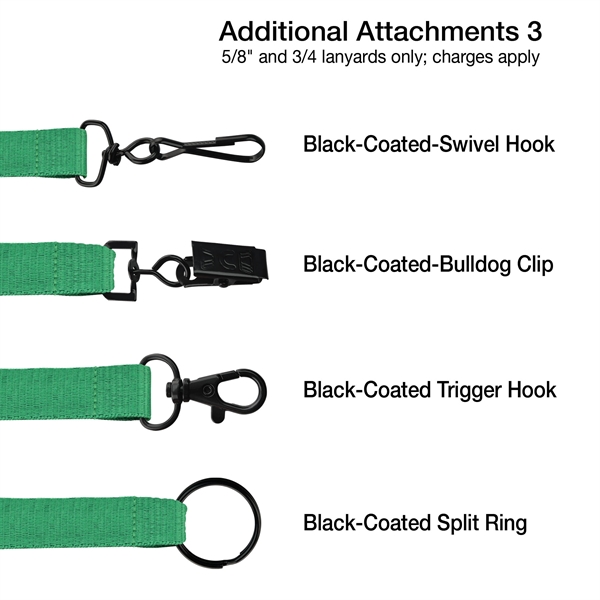 3/4" Event-Style Custom Dye-Sublimated Lanyard/Mask Holder - 3/4" Event-Style Custom Dye-Sublimated Lanyard/Mask Holder - Image 6 of 7