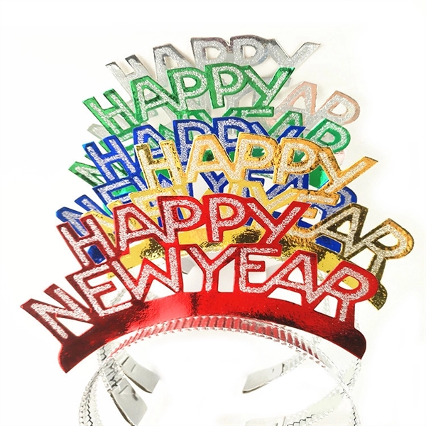 Happy New Year Happy-Birthday Headbands Hair Hoop Headwear - Happy New Year Happy-Birthday Headbands Hair Hoop Headwear - Image 0 of 3
