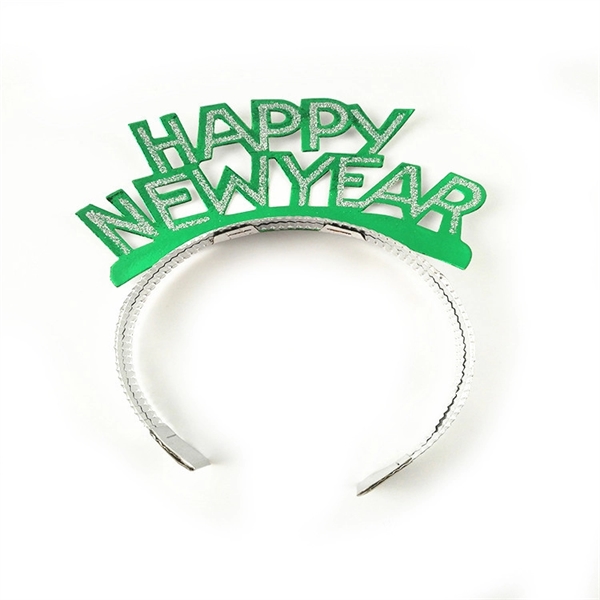 Happy New Year Happy-Birthday Headbands Hair Hoop Headwear - Happy New Year Happy-Birthday Headbands Hair Hoop Headwear - Image 2 of 3