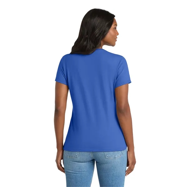 Port & Co Women's Performance Blend V-Neck Tee. - Port & Co Women's Performance Blend V-Neck Tee. - Image 18 of 59