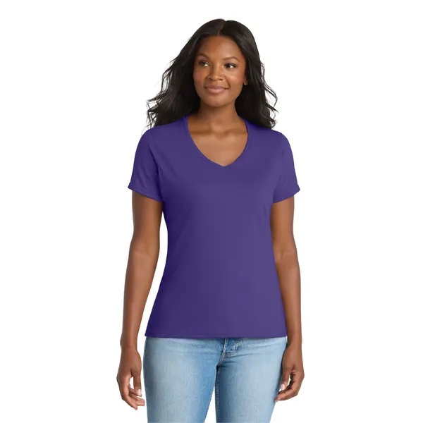 Port & Co Women's Performance Blend V-Neck Tee. - Port & Co Women's Performance Blend V-Neck Tee. - Image 40 of 59