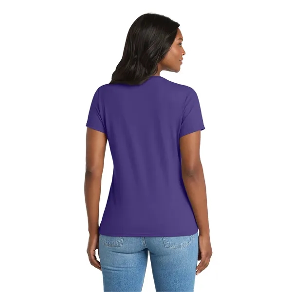 Port & Co Women's Performance Blend V-Neck Tee. - Port & Co Women's Performance Blend V-Neck Tee. - Image 42 of 59