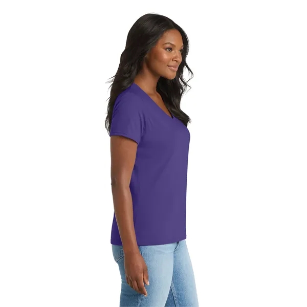 Port & Co Women's Performance Blend V-Neck Tee. - Port & Co Women's Performance Blend V-Neck Tee. - Image 44 of 59