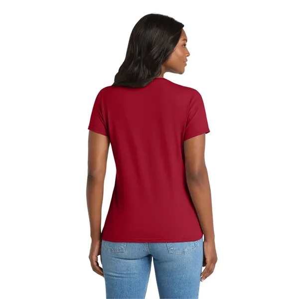 Port & Co Women's Performance Blend V-Neck Tee. - Port & Co Women's Performance Blend V-Neck Tee. - Image 52 of 59