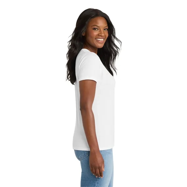 Port & Co Women's Performance Blend V-Neck Tee. - Port & Co Women's Performance Blend V-Neck Tee. - Image 59 of 59