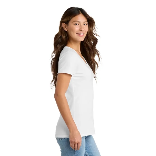 Port & Co Women's Fan Favorite V-Neck Tee. - Port & Co Women's Fan Favorite V-Neck Tee. - Image 2 of 69