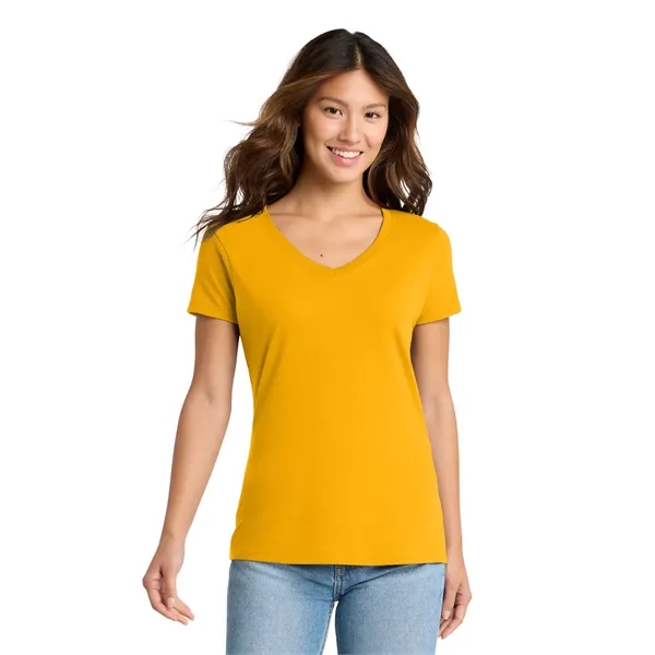 Port & Co Women's Fan Favorite V-Neck Tee. - Port & Co Women's Fan Favorite V-Neck Tee. - Image 10 of 69