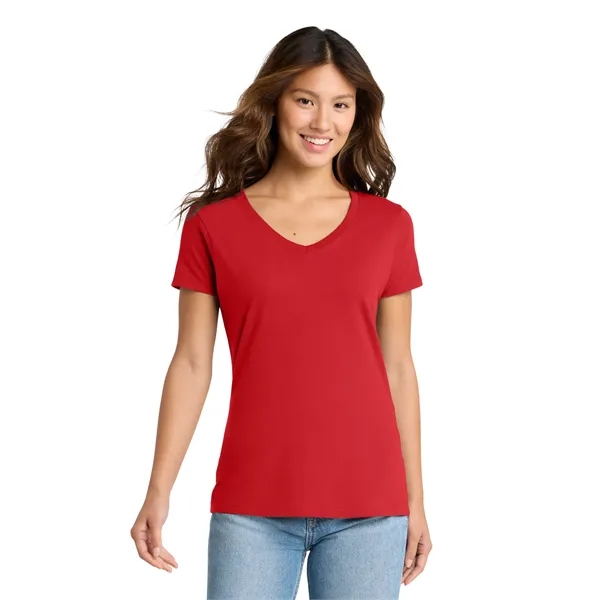 Port & Co Women's Fan Favorite V-Neck Tee. - Port & Co Women's Fan Favorite V-Neck Tee. - Image 15 of 69