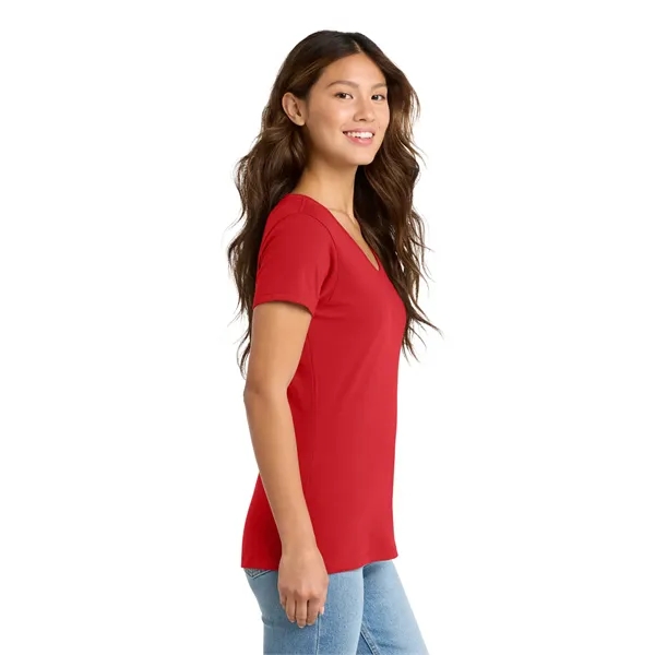 Port & Co Women's Fan Favorite V-Neck Tee. - Port & Co Women's Fan Favorite V-Neck Tee. - Image 17 of 69