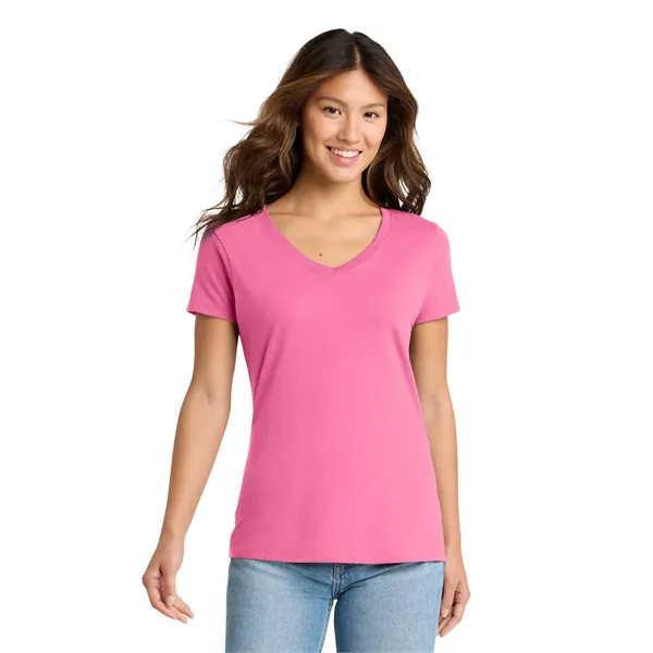 Port & Co Women's Fan Favorite V-Neck Tee. - Port & Co Women's Fan Favorite V-Neck Tee. - Image 30 of 69