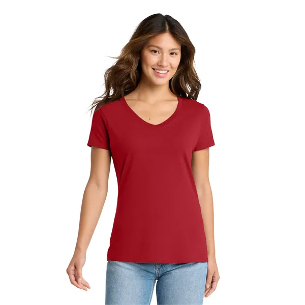 Port & Co Women's Fan Favorite V-Neck Tee. - Port & Co Women's Fan Favorite V-Neck Tee. - Image 45 of 69