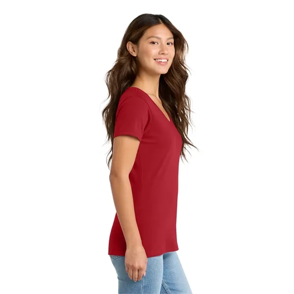 Port & Co Women's Fan Favorite V-Neck Tee. - Port & Co Women's Fan Favorite V-Neck Tee. - Image 47 of 69