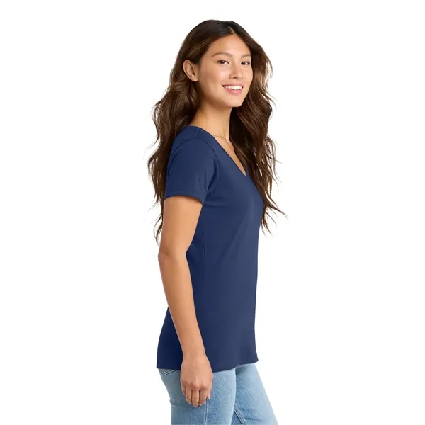 Port & Co Women's Fan Favorite V-Neck Tee. - Port & Co Women's Fan Favorite V-Neck Tee. - Image 52 of 69