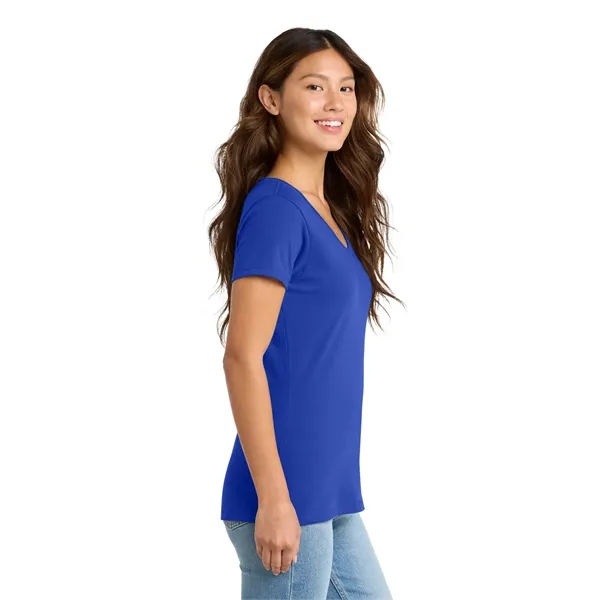 Port & Co Women's Fan Favorite V-Neck Tee. - Port & Co Women's Fan Favorite V-Neck Tee. - Image 57 of 69