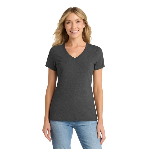 Port & Co Women's Fan Favorite Blend V-Neck Tee. - Port & Co Women's Fan Favorite Blend V-Neck Tee. - Image 4 of 49