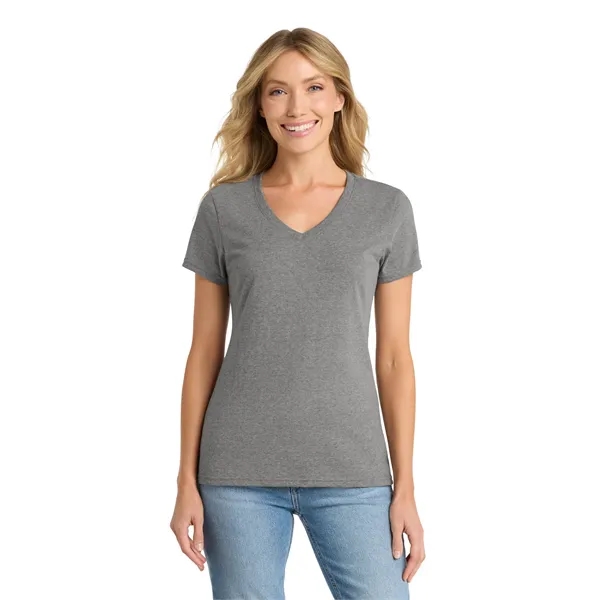 Port & Co Women's Fan Favorite Blend V-Neck Tee. - Port & Co Women's Fan Favorite Blend V-Neck Tee. - Image 9 of 49