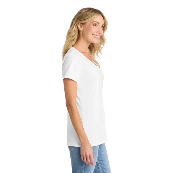 Port & Co Women's Fan Favorite Blend V-Neck Tee. - Port & Co Women's Fan Favorite Blend V-Neck Tee. - Image 47 of 49