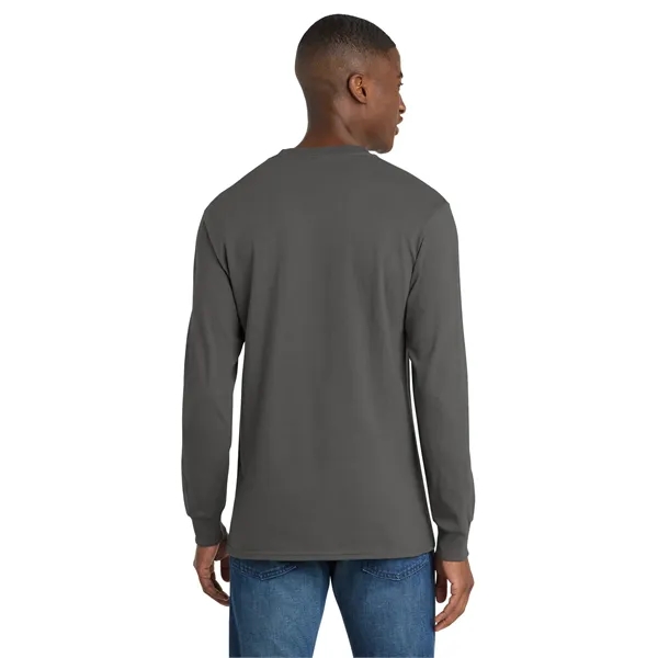Port & Co Long Sleeve Core Cotton Tee. - Port & Co Long Sleeve Core Cotton Tee. - Image 18 of 119