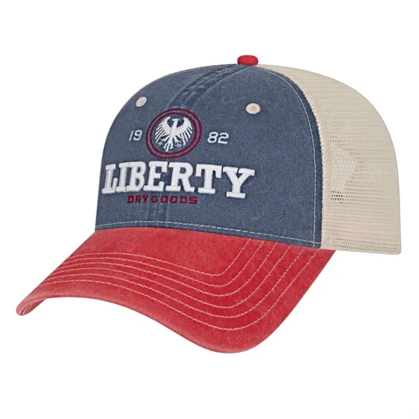Washed Pigment Dyed Trucker Cap - Washed Pigment Dyed Trucker Cap - Image 0 of 13