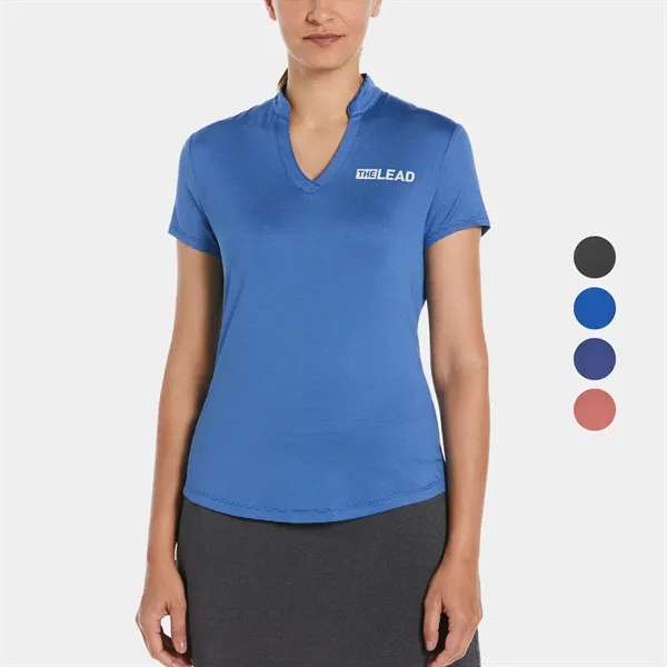 Callaway® Fine Line Stripe Women's Polo Shirt - Callaway® Fine Line Stripe Women's Polo Shirt - Image 0 of 8
