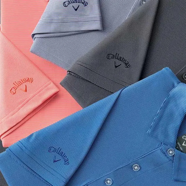 Callaway® Fine Line Stripe Women's Polo Shirt - Callaway® Fine Line Stripe Women's Polo Shirt - Image 2 of 8