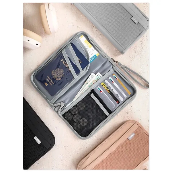 RFID PASSPORT HOLDER ORGANIZER - RFID PASSPORT HOLDER ORGANIZER - Image 0 of 7