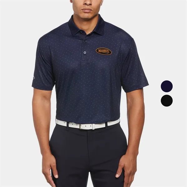 Callaway® Micro Chev Print UPF 50+ Men's Polo Shirt - Callaway® Micro Chev Print UPF 50+ Men's Polo Shirt - Image 0 of 6