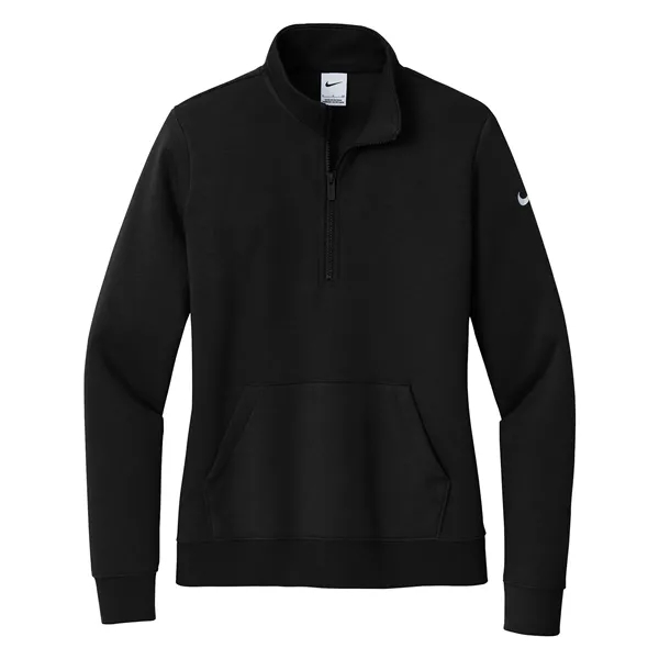 NIKE CLUB FLEECE SLEEVE SWOOSH LADIES' 1/2 ZIP - NIKE CLUB FLEECE SLEEVE SWOOSH LADIES' 1/2 ZIP - Image 0 of 5