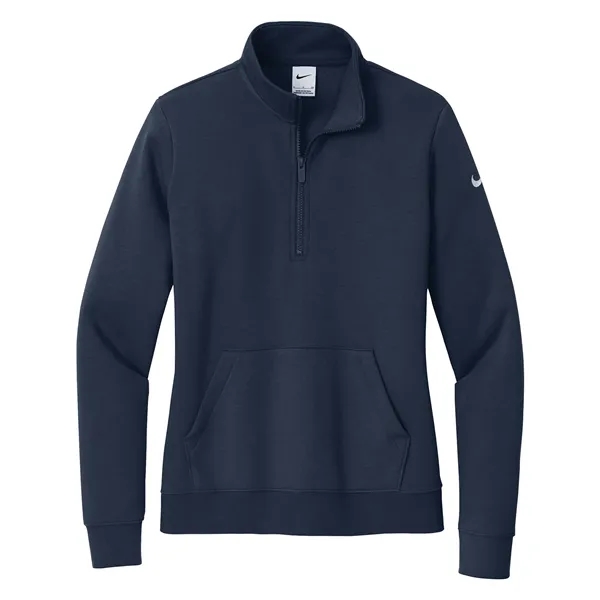 NIKE CLUB FLEECE SLEEVE SWOOSH LADIES' 1/2 ZIP - NIKE CLUB FLEECE SLEEVE SWOOSH LADIES' 1/2 ZIP - Image 2 of 5