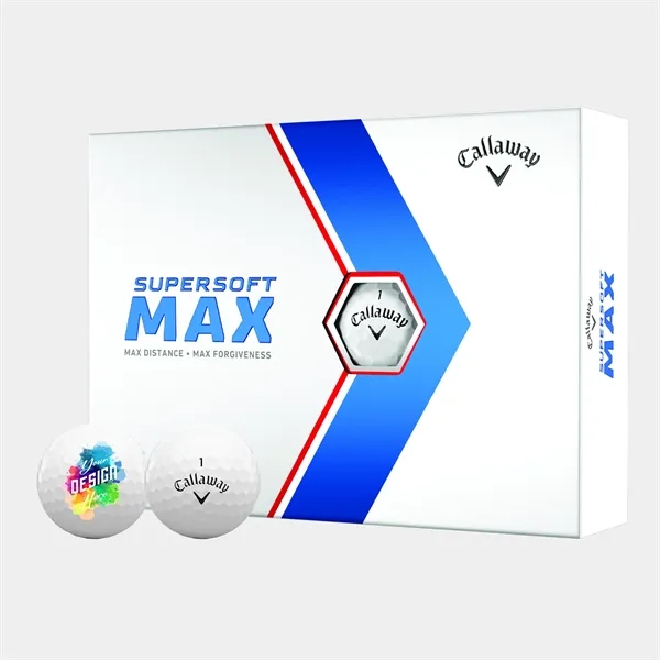 Callaway Supersoft Max Golf Balls with Custom Imprints - Callaway Supersoft Max Golf Balls with Custom Imprints - Image 0 of 2
