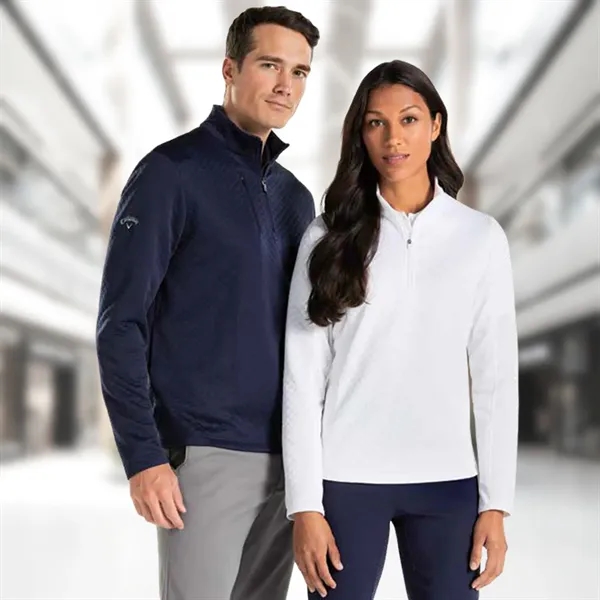 Callaway® Diamond Quilted Fleece Men's 1/4-Zip Pullover