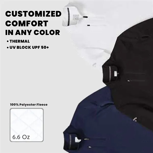 Callaway® Diamond Quilted Fleece Women's 1/4-Zip Pullover - Callaway® Diamond Quilted Fleece Women's 1/4-Zip Pullover - Image 3 of 7