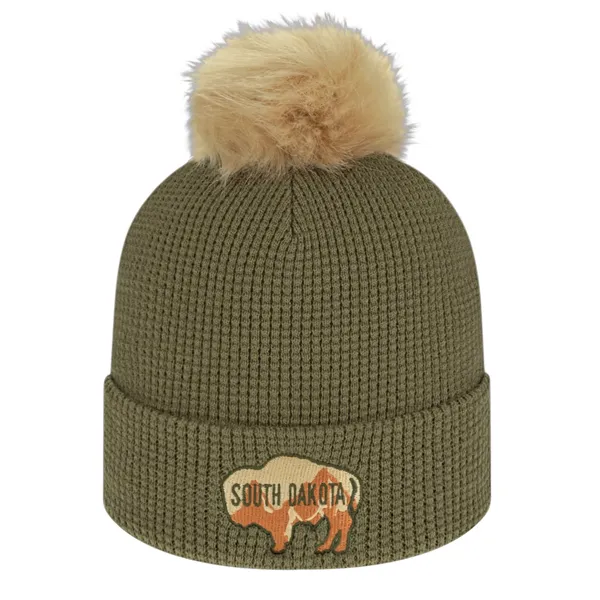 Waffle Knit Cap with Cuff - Waffle Knit Cap with Cuff - Image 0 of 8