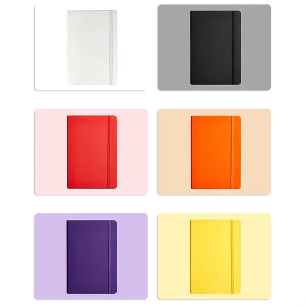 A5 PU Leather Ruled Notebook Journal with Elastic Strap - A5 PU Leather Ruled Notebook Journal with Elastic Strap - Image 2 of 6