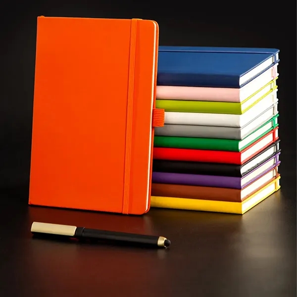 A5 PU Leather Ruled Notebook Journal with Elastic Strap - A5 PU Leather Ruled Notebook Journal with Elastic Strap - Image 3 of 6