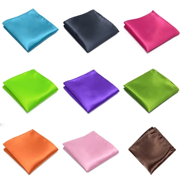 Solid Color Wedding Handkerchiefs - Solid Color Wedding Handkerchiefs - Image 1 of 2